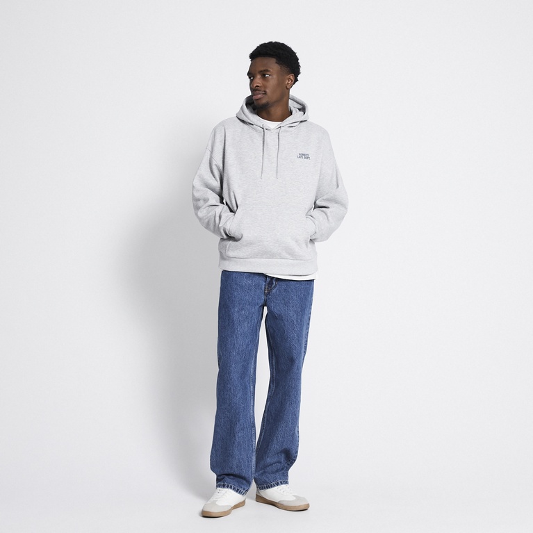 Printed hoodie "East 2.0" Grey Melange 2